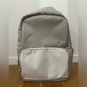 New Lululemon Grey and Cream Backpack